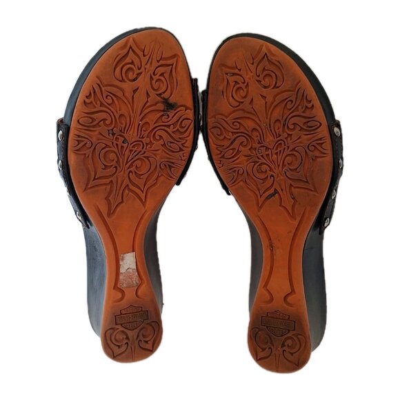 HARLEY DAVIDSON EVITA SLIDES SIZE 8 - Picture 6 of 7